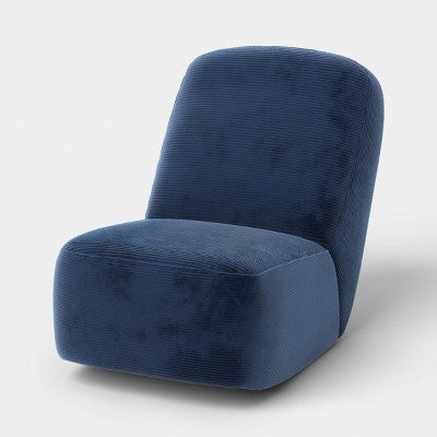 Rocking Floor Dorm Lounge Chair Navy Corduroy - Room Essentials (LOCAL PICKUP ONLY)