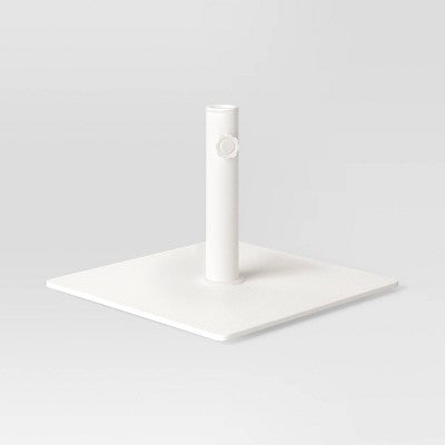 25lbs Steel Square Outdoor Patio Market Umbrella Bases White - Room Essentials (LOCAL PICKUP ONLY)