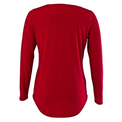 NBA Philadelphia 76ers Women's Long Sleeve Crew Neck Fashion T-Shirt - XL