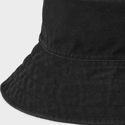 Reversible Bucket Hat - Universal Thread Black: Cotton, Midweight Fabric, Pull-On, Solid Pattern, One Size, Hand Wash
