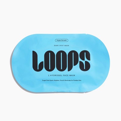 LOOPS Hyper Smooth Dark Spot Treatment Hydrogel Face Mask - 0.19oz