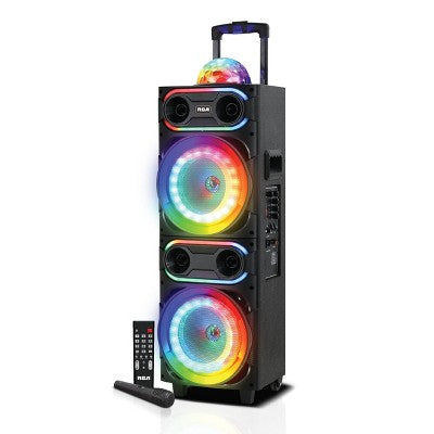 RCA Disco-208 Flame Effect Bluetooth Party Speaker with Dual 8" Woofers (LOCAL PICKUP ONLY)