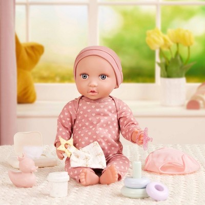 LullaBaby Baby Doll Newborn Essentials Accessory Set Diaper and Play Toys