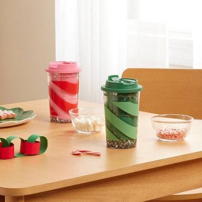 Kids' 12 fl oz Snowglobe Tumbler Mint - Pillowfort
