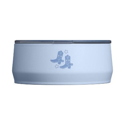 Stanley 3 Cup Stainless Steel Pet Bowl - Light Denim Western