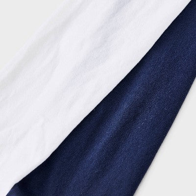 Girls' 2pk Nylon Dance Tights - Cat & Jack Navy/Cream M