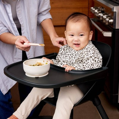 Lalo 2pk Silicone Baby Spoons - Oatmeal