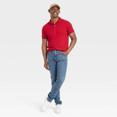 Men's Every Wear Polo Shirt - Goodfellow & Co Red Velvet XL