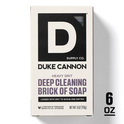 Duke Cannon Supply Co. Heavy Grit Deep Cleaning Brick of Soap for Men - 6oz