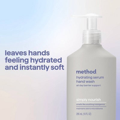 Method Hydrating Hand Serum - Simply Nourish - 10 fl oz: Paraben-Free, Sulfate-Free, Phthalate-Free, Animal By-Product-Free, Gel Formula