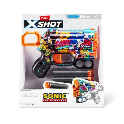 XSHOT Skins Sonic the Hedgehog Hyper Spike Menace Toy Dart Blaster by ZURU
