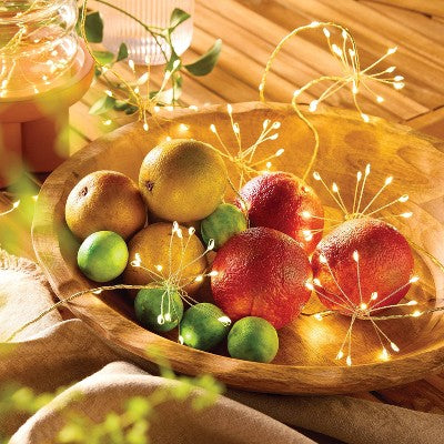 LED Starburst Outdoor Fairy String Lights White - Threshold