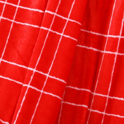 Plaid Plush Christmas Throw Blanket Red - Wondershop
