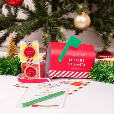 Sugarfina Letters to Santa Christmas Candy Mailbox - 5.8oz/2pc