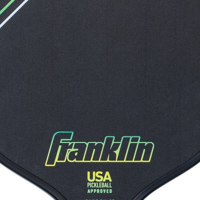 Franklin Sports 10mm Raw Carbon Fiber Paddle - Green: Traditional Frame, 16" Length