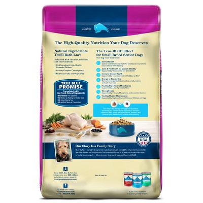 Blue Buffalo Life Protection Formula Natural Senior Small Breed Dry Dog Food with Chicken and Brown Rice - 5lbs