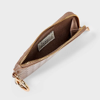 L-Zip Card Case - A New Day Brown