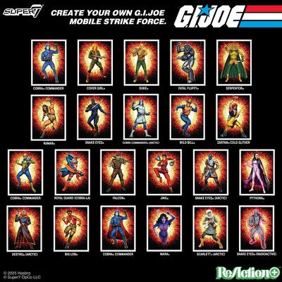 Super7 - Super7 - G.I. Joe - ReAction+ Wv6 - Snake Eyes (Red Glow, Crystal Poison)