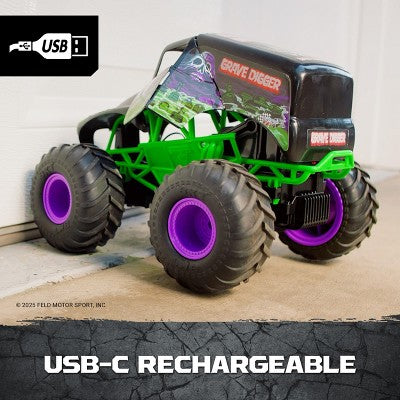 Monster Jam Smash and Bash Grave Digger Remote Control Vehicle 1:15 Scale