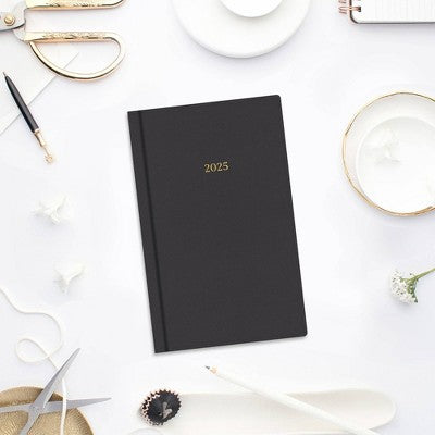 Marie Kondo for BlueSky 2025 Weekly/Monthly Planner 8.19"x5.16" Charcoal Fabric