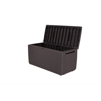 Keter 80gal Springwood Deck Box Brown (LOCAL PICKUP ONLY)