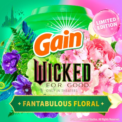 Gain Wicked Flings Laundry Detergent Pacs Limited Edition with Oxi - 42ct