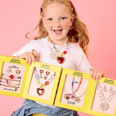 Super Smalls Pink Necklace and Earrings Set
