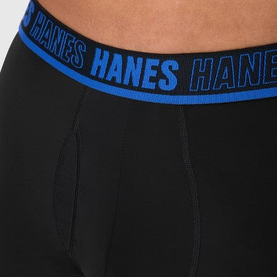 Hanes Men's Pouch X-Temp Trunks 3pk - Black/Gray/Blue M