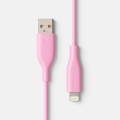 6' A+L Silicone Cable - heyday Candy Pink