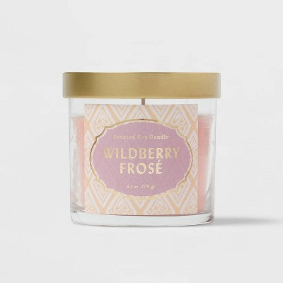4.1oz Lidded Glass Jar 1-Wick Candle Wildberry Frose - Opalhouse