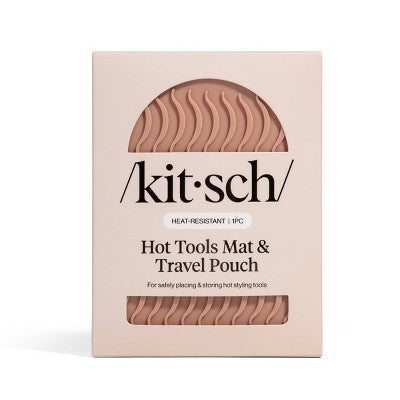 Kitsch Heat Tools Mat & Travel Pouch - Terracotta
