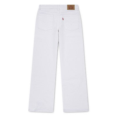 Levi's Girls' Wide Leg Stretch Jeans - Bright White 14