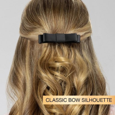 scunci Classic Bow Barrette - Black - All Hair