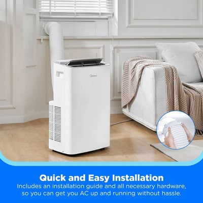 Midea 8,000 BTU DOE/ 12,000 BTU ASHRAE SmartCool Portable Air Conditioner, For spaces up to 350 Sq. Ft. (LOCAL PICKUP ONLY)