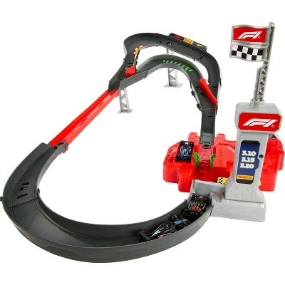 Hot Wheels Racing Formula 1 Sprint Race Circuit Track Set with 3 Die-Cast Toy Cars in 1:64 Scale