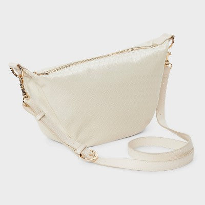 Essential Sling Crossbody Bag - Universal Thread Off-White: Detachable Strap, 45.5" Max Length