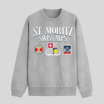 Men's Swiss Alps Fleece Sweatshirt - Heather Gray M
