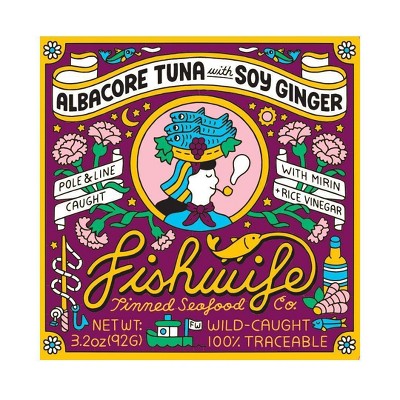 Fishwife Tinned Seafood Co Albacore Tuna with Soy Ginger - 3.2oz