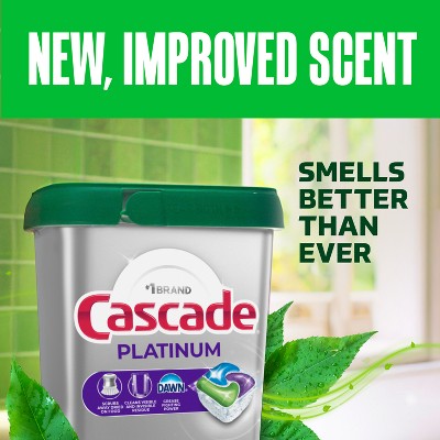Cascade Platinum Action Pacs Dishwasher Detergent - Fresh - 40ct