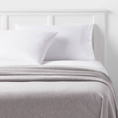 Full/Queen Sweatshirt Blanket Dark Gray - Room Essentials