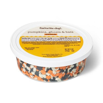 Halloween Pumpkins Ghosts and Bats Sprinkles - 5oz - Favorite Day