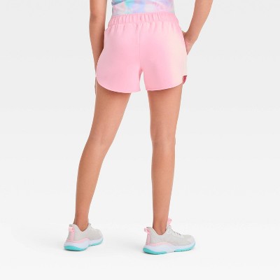 Girls' Airy Sleek Shorts - All In Motion Light Pink S