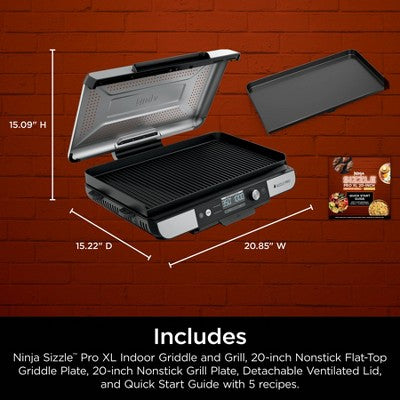 Ninja Sizzle Pro XL 20" Indoor Griddle & Grill with ProTemp Black (LOCAL PICKUP ONLY)
