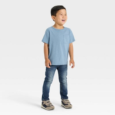 Toddler Boys' Relaxed T-Shirt - Cat & Jack Dusty Blue 4T