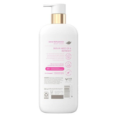 Dove Beauty Serum Body Wash with 2% Niacinamide and BHA Refining Serum - Skin Replenish -18.5 fl oz