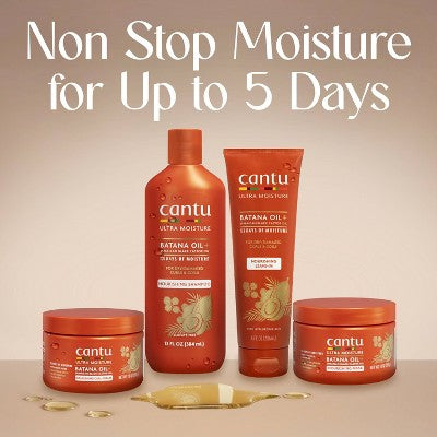 Cantu Ultra Moisture Nourishing Curling Cream with Batana Oil + Jamaican Black Castor Oil - 10 fl oz