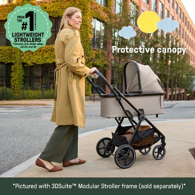 Ingenuity 3DSuite DualDock Carry Cot, Portable Baby Bassinet for Stand or Stroller - Beige (LOCAL PICKUP ONLY)