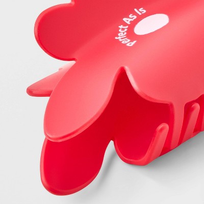 Acrylic Cutout Flower Claw Hair Clip - Universal Thread Red