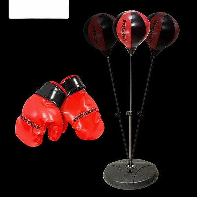 ArmoGear Punching Bag for Kids with Stand, Red
