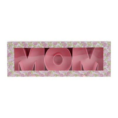 Cook With Color Fillable MOM Word Food Storage Gift Box Pink Floral